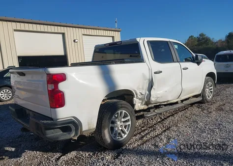 2021 Chevrolet Silverado 1500 4Wd Short Bed Wt из США, поврежденный, VIN 3GCUYAEF7MG208665